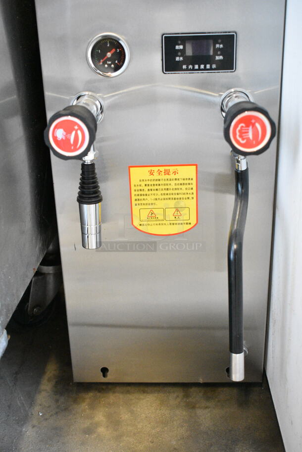 Kabao YZ-08 Stainless Steel Commercial Countertop Milk Frother. 110 Volts, 1 Phase.  - Image 3 of 4