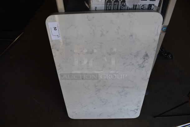 White Stone Tabletop. 36x24x1.5 - Image 2 of 3