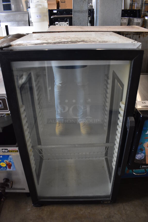 QBD Model 349540 Metal Commercial Mini Cooler Merchandiser. 115 Volts, 1 Phase. 21.5x25x39. Tested and Working! - Image 1 of 5