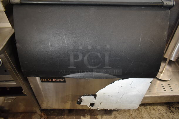 2011 Ice-O-Matic ICE0400FA4 Stainless Steel Commercial Ice Machine Head w/ Ice-O-Matic B40PSB Commercial Ice Bin on Commercial Casters. - Image 3 of 9