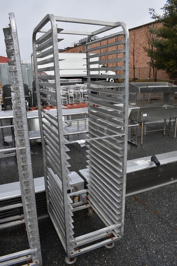 Metal Commercial Pan Transport Rack on Commercial Casters. 20.5x26x74 - Image 2 of 4