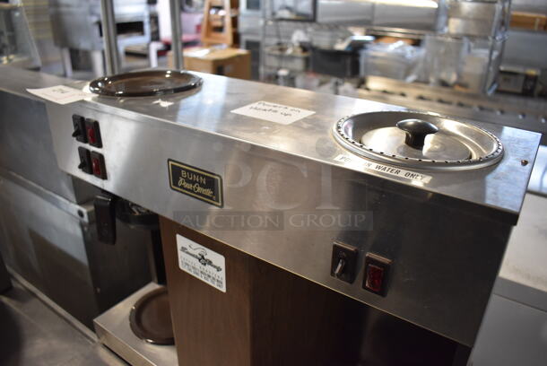 Bunn VPS Stainless Steel Commercial Countertop 2 Burner Coffee Machine w/ Poly Brew Basket. 120 Volts, 1 Phase. 23x8x19 - Image 6 of 7