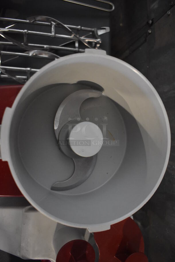 Robot Coupe R2N Metal Commercial Countertop Food Processor w/ Bowl, Continuous Feed Head and S Blade. 120 Volts, 1 Phase. 8x12x17. Tested and Working! - Image 4 of 5