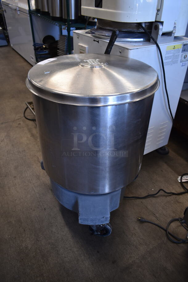 Hobart SDPS Stainless Steel Commercial Floor Style Lettuce Spinner Salad Spinner on Commercial Casters. 115 Volts, 1 Phase. Tested and Working! - Image 4 of 4