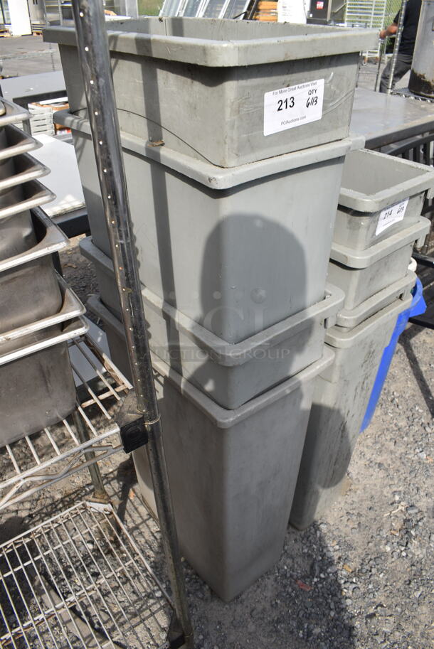 4 Slim Jim Trashcans. 4 Times Your Bid! - Image 2 of 2