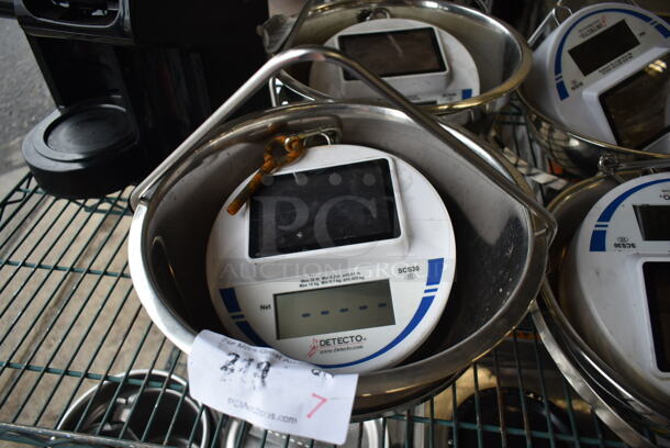 7 Detecto SCS30 30 Pound Capacity Hanging Scale w/ 5 Metal Hanging Bowls. 7 Times Your Bid! - Image 3 of 12