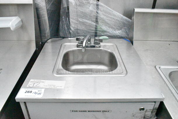 Commercial Portable Sink on Commercial Casters w/ Instant Flow SR-15L/120 Water Heater. 120 Volts, 1 Phase. Bay 12x10.5x6 - Image 2 of 12