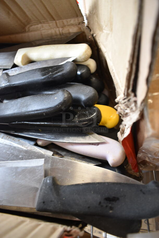 60 SHARPENED Stainless Steel Knives Including Chef Knives. 60 Times Your Bid!  - Image 4 of 8