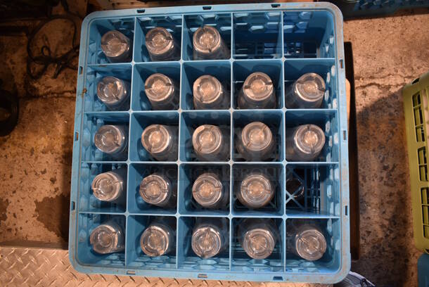 ALL ONE MONEY! Lot of 10 Dish Caddies on Dish Caddy Dolly w/ Various Glasses Including Beverage Glasses and Stemmed Glasses - Image 10 of 12