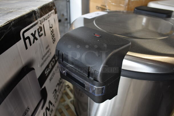 BRAND NEW SCRATCH AND DENT! 2022 Galaxy 177GRW92 Stainless Steel Commercial Countertop Sealed Lid Rice Warmer. 92 Cups. 120 Volts, 1 Phase. Tested and Working! - Image 5 of 6