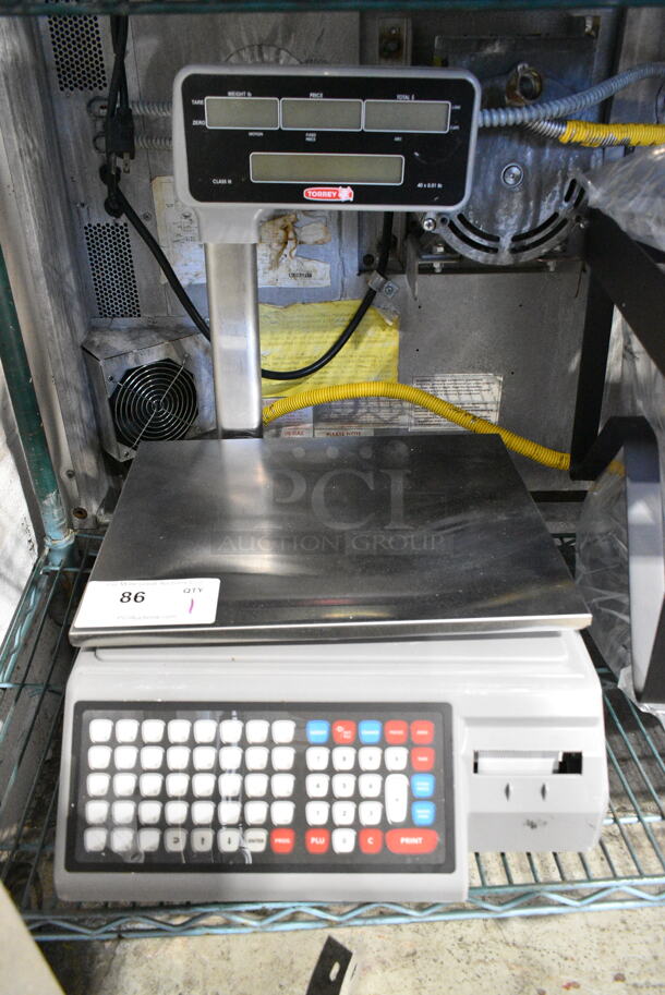 BRAND NEW SCRATCH AND DENT! Torrey W-LABEL40LP 40 lb. WiFi Price Computing Scale with Thermal Label Printer,. 120 Volts, 1 Phase. Tested and Working! - Image 4 of 9