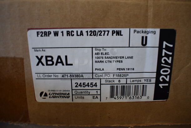 3 BRAND NEW IN BOX! Exit Signs; 2 F2RP W 1 RC LA 120/277 PNL and LRP 1 RW RA 120/277 PNL. 3 Times Your Bid! - Image 3 of 6