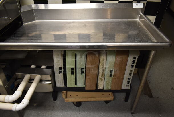 Stainless Steel Commercial Right Side Clean Side Dishwasher Table. Goes GREAT w/ Lots 36 and 37! BUYER MUST REMOVE. (dish room) - Item #1074979