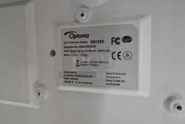 Optoma DLP Projection Display in Case. 100-240 Volts, 1 Phase.  - Image 9 of 9