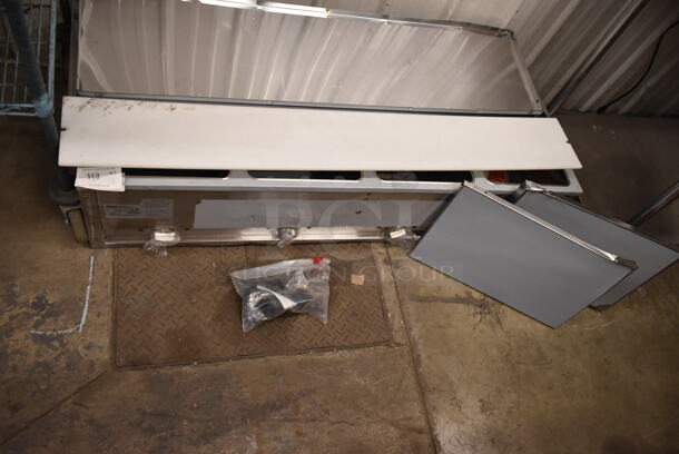 BRAND NEW SCRATCH AND DENT! 2023 ServIt 423EST4WOPBH Stainless Steel Four Pan Open Well Electric Steam Table with Partially Enclosed Base. 208/240 Volts, 1 Phase.  - Image 2 of 11