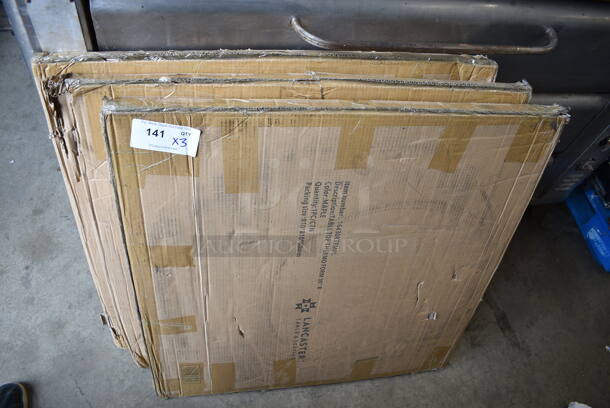 3 BRAND NEW SCRATCH AND DENT! Lancaster Table & Seating 16430RTFMPL 30" Round Thermo-Formed MDF Table Top with Maple Finish. 3 Times Your Bid! - Image 2 of 5
