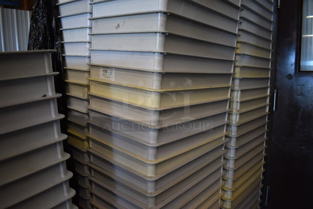 Pallet Lot of 120 White Poly Dough Bins. 18x26x3. 120 Times Your Bid!  - Image 3 of 4