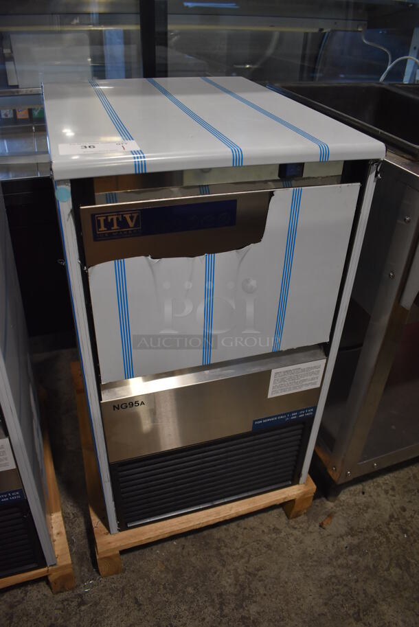 BRAND NEW! ITV ALFA NG95 Stainless Steel Commercial Self Contained Undercounter Ice Machine. 115 Volts, 1 Phase. 18.5x24x31 - Image 2 of 6