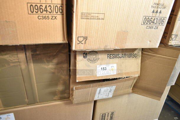 4 Boxes of BRAND NEW IN BOX! RESMSJAR16RSC 16 oz Mason Jars. 4 Times Your Bid! - Image 2 of 6