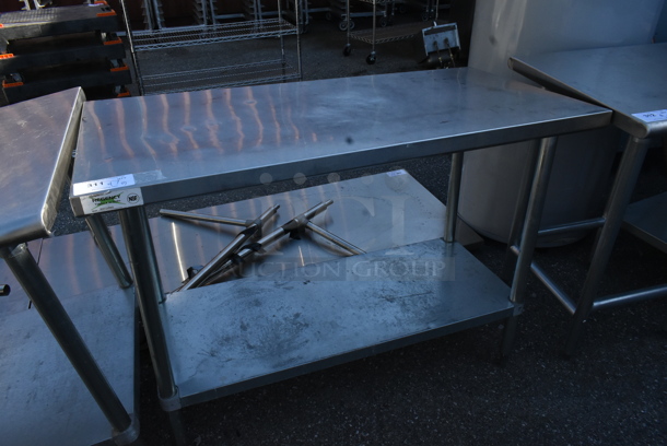 Regency 600T2448G Stainless Steel Table w/ Metal Under Shelf.