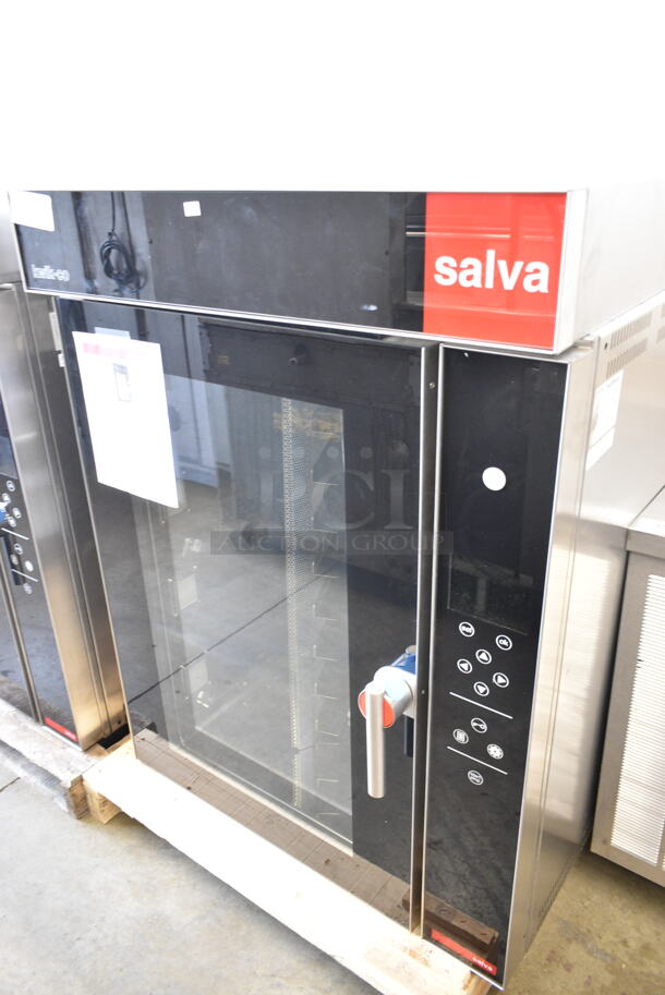 BRAND NEW! 2022 Salva 2010 KX-9+H Stainless Steel Commercial Countertop Electric Powered Convection Oven. Does Not Have Pan Rack. 208-240 Volts, 3 Phase. - Image 3 of 8