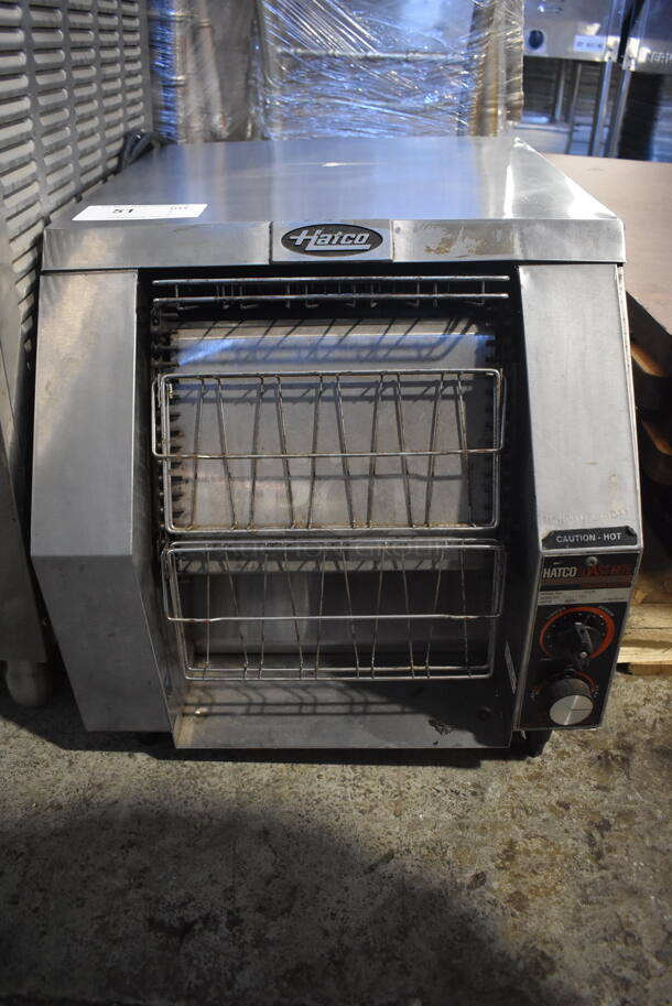 Hatco TRH-50 Stainless Steel Commercial Countertop Conveyor Toaster. 208 Volts, 1 Phase. 18x21x19