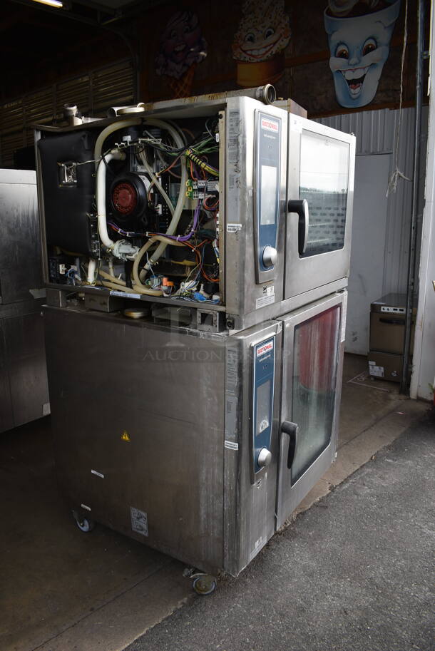 2 2019 Rational Self Cooking Center SCC WE 62/ SCC WE 102 Commercial Stainless Steel Double Deck Electric Combi Oven On Commercial Casters. 480V, 3 Phase. 2 Times Your Bid! - Image 2 of 9