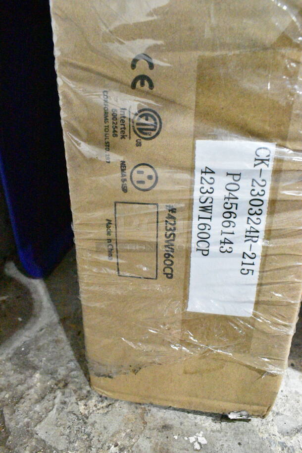 2 BRAND NEW IN BOX! ServIt 423SWI60CP Stainless Steel Commercial 60" High Wattage Strip Warmer with Adjustable Infinite Controls and Cord. 120 Volts, 1 Phase. 2 Times Your Bid! - Image 6 of 6
