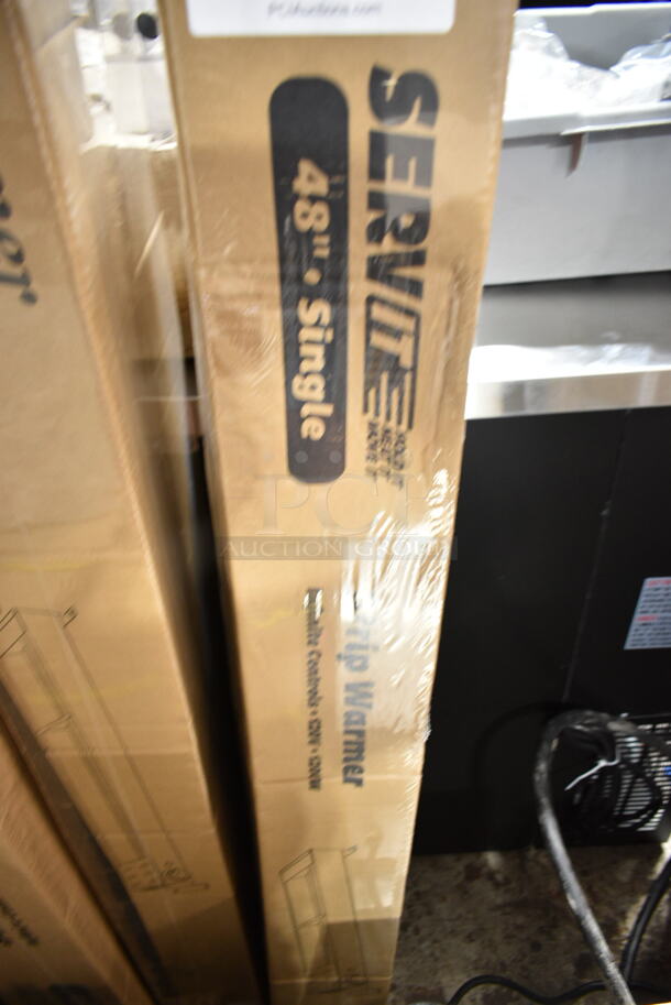 BRAND NEW IN BOX! ServIt 423SWI48CP Stainless Steel Commercial 48" High Wattage Strip Warmer with Infinite Controls. 120 Volts, 1 Phase. - Image 2 of 3