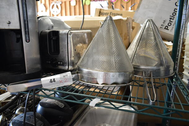 2 Metal China Cap Strainer. 2 Times Your Bid! - Image 1 of 3