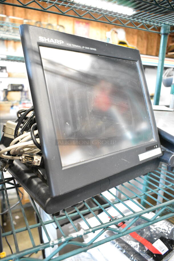 2 Sharp UP-3500 POS Monitor. 2 Times Your Bid!  - Image 7 of 9
