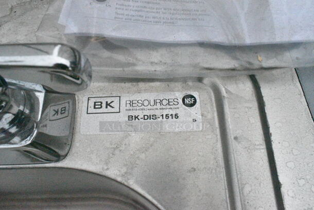 BK Resource BK-DIS-1515 Stainless Steel Commercial Portable Sink on Commercial Casters. Bay 12.5x10.5x6 - Image 9 of 12