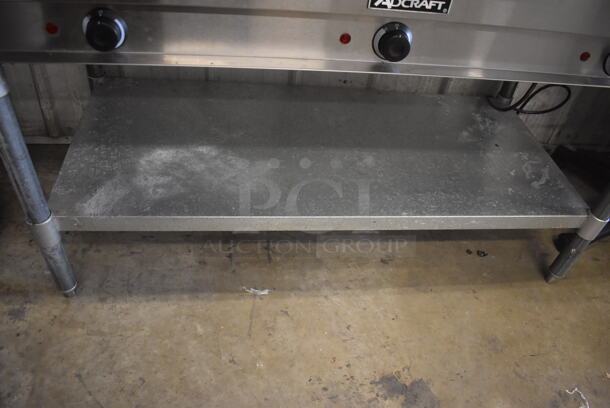 Adcraft Stainless Steel Open 3 Well Steam Table ST-120/3 with Overshelf and Cutting Board. 120 Volts 1 Phase - Image 6 of 9