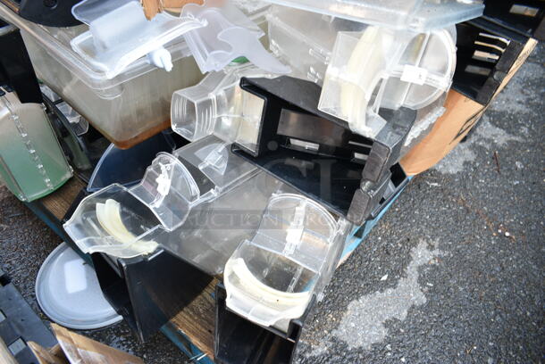 PALLET LOT of Various Items Including Poly Cereal Dispensers and Poly Bins. - Image 3 of 10