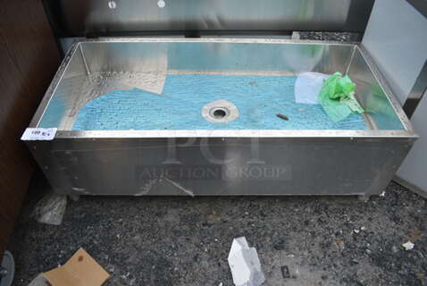 BRAND NEW SCRATCH AND DENT! Stainless Steel Commercial Bin. No Legs. 