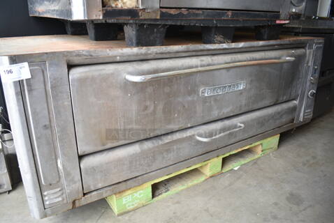 Blodgett Stainless Steel Commercial Natural Gas Powered Single Deck Pizza Oven. 