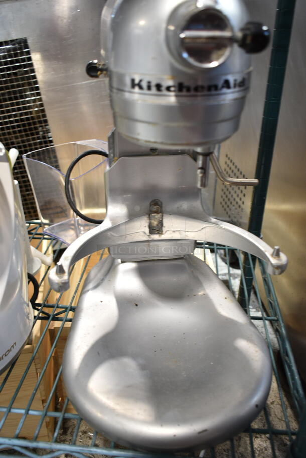 KitchenAid KG25H0XMC Metal Countertop 5 Quart Planetary Dough Mixer w/ Stainless Steel Mixing Bowl, 2 Whisks, Paddle, Dough Hook and Pastry Attachments. Tested and Does Not Power On - Image 9 of 11