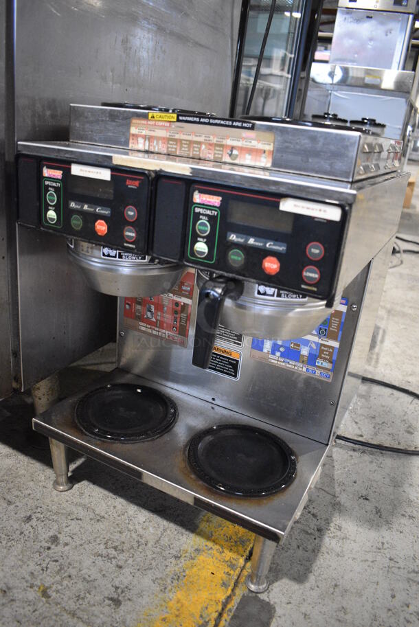 2012 Bunn Model AXIOM 2/2 TWIN Stainless Steel Commercial Countertop 4 Burner Coffee Machine w/ 2 Metal Brew Baskets. 120/208-240 Volts, 1 Phase. 16x18x23 - Image 3 of 6