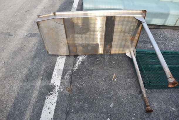 Stainless Steel Commercial Dishwasher Table. 50x28x37 - Image 2 of 5