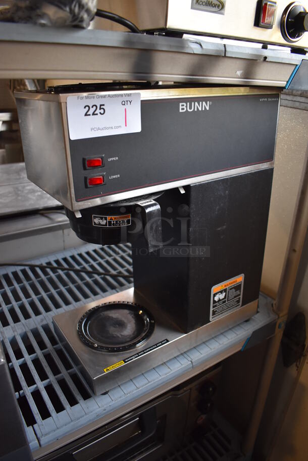 2010 Bunn VPR Stainless Steel Commercial Countertop 2 Burner Coffee Machine w/ Poly Brew Basket. 120 Volts, 1 Phase. 16x8x19.5 - Image 2 of 6