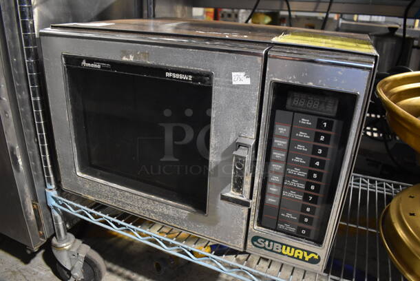 Amana RFS96W2 Metal Commercial Countertop Microwave Oven. 21.5x19x15 - Image 2 of 5