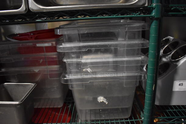 ALL ONE MONEY! Tier Lot of Various Items Including Stainless Steel Drop In Bins and Poly Bins - Image 2 of 6
