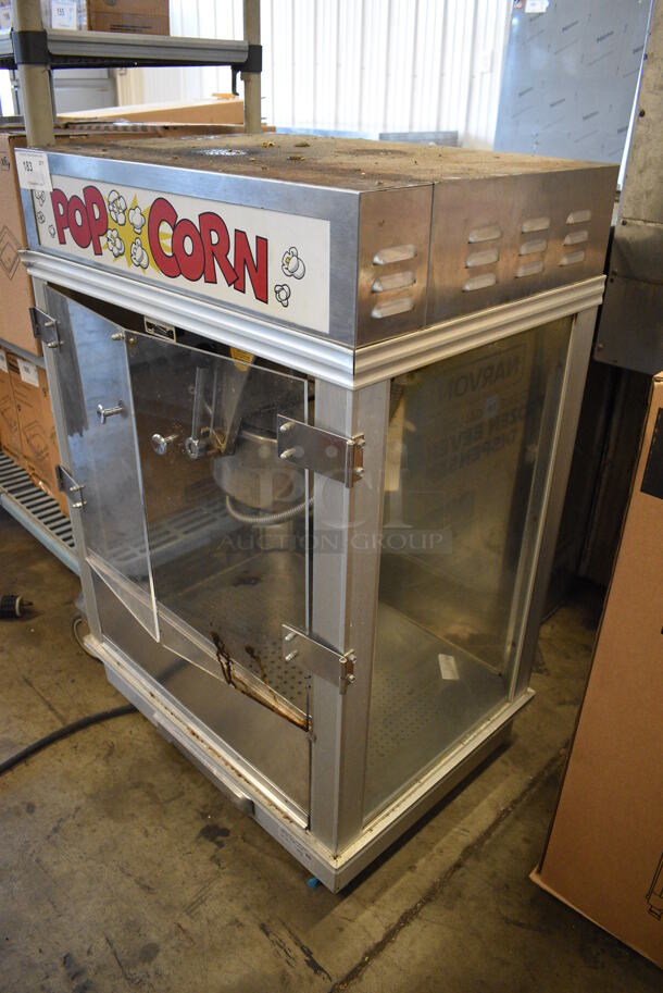 Gold Medal Model 2001ST Metal Commercial Countertop Popcorn Machine Merchandiser. 120 Volts, 1 Phase. 27x20x41. Cannot Test Due To Plug Style - Image 5 of 6