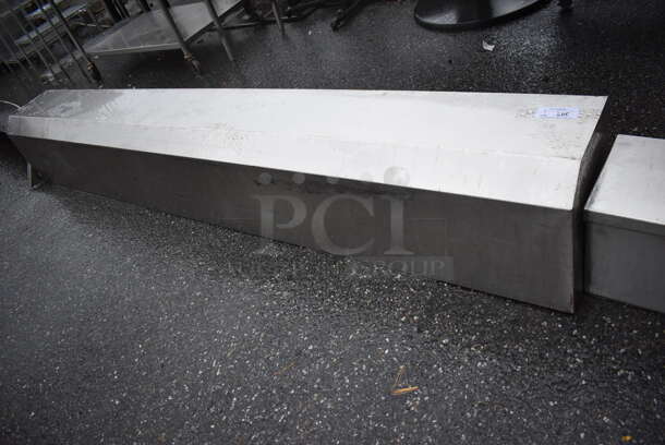 Stainless Steel 2 Tier Over Shelf w/ 2 Attached Order Holding Rods. 120x15x17 - Image 5 of 5