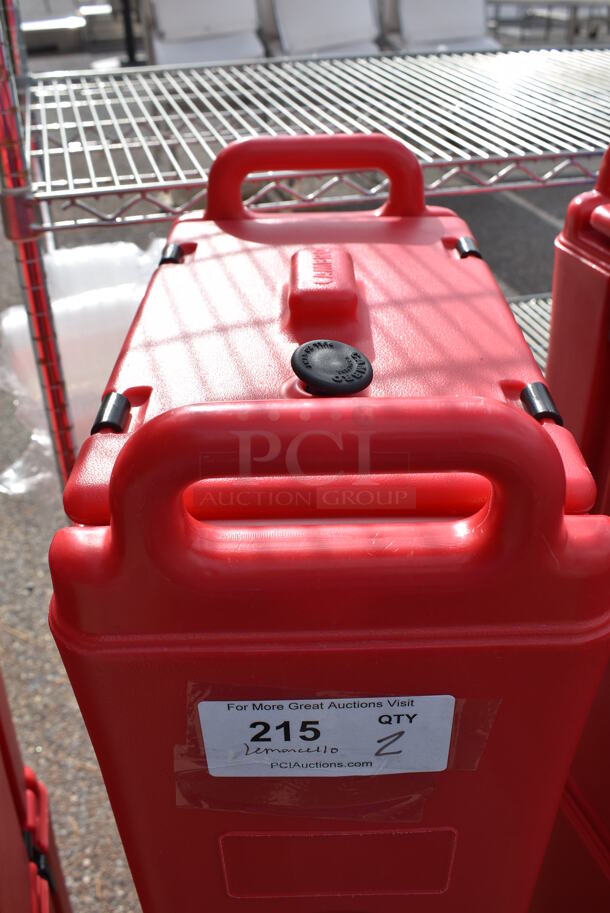 2 Cambro 500LCD Red Poly Insulated Beverage Holder Dispensers. 9x16.5x24. 2 Times Your Bid! - Image 5 of 12