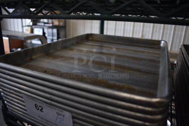 12 Metal Half Size Baking Pans. 13x18x1. 12 Times Your Bid! - Image 2 of 3