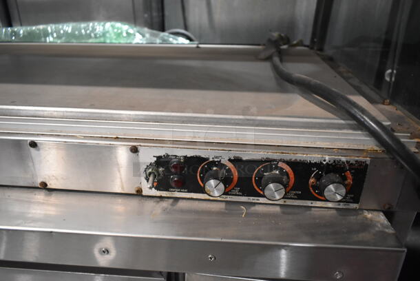 Hatco GRHD-4PD Stainless Steel Commercial 2 Tier Warming Display Case Merchandiser. 120 Volts, 1 Phase. Cannot Test Due To Plug Style
 - Image 4 of 4