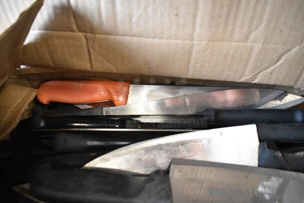 70 SHARPENED Stainless Steel Knives Including Chef Knives. 70 Times Your Bid!  - Image 5 of 7