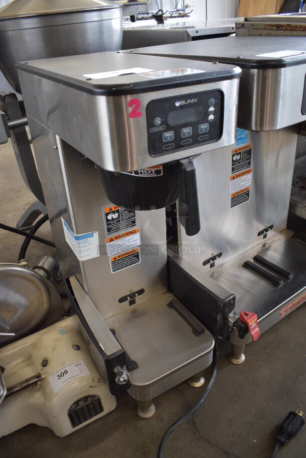 2018 Bunn Model ICB SH Stainless Steel Commercial Countertop Coffee Machine w/ Hot Water Dispenser and Poly Brew Basket. 120/208 Volts, 1 Phase. 10x21x33 - Image 3 of 5