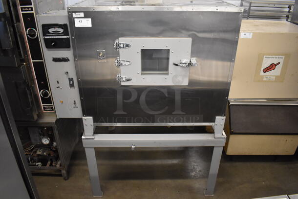 National Metal Commercial Floor Style Rotating Oven on Metal Legs. 51x45x66 - Image 2 of 12